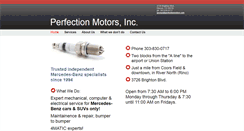 Desktop Screenshot of perfectionmotors.com