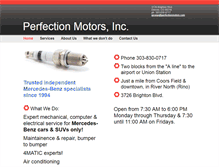 Tablet Screenshot of perfectionmotors.com